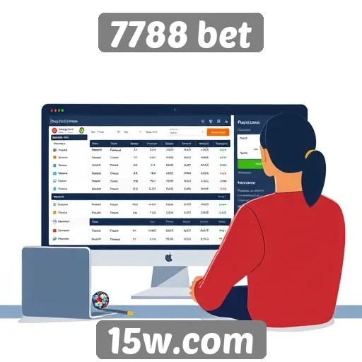 Interface do usuário no site 7788 bet